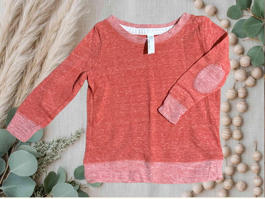 Red Heathered Sweatshirt
