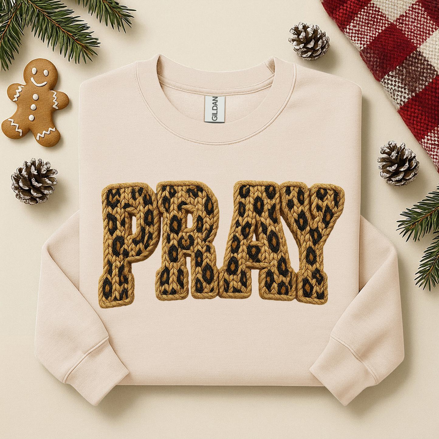 3048 - PRAY - Cheetah print