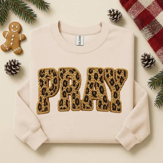 3048 - PRAY - Cheetah print