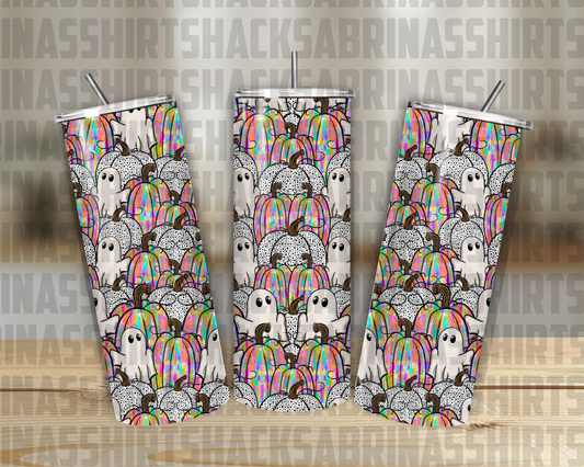 Rainbow Pumpkins w/ Ghost 20oz Tumbler