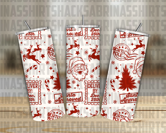 Christmas Deliver By: 20oz Tumbler