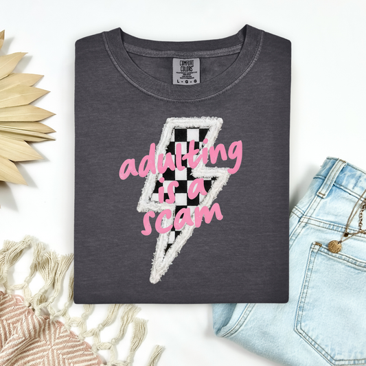 3763 - Adulting is a Scam Lighting Bolt