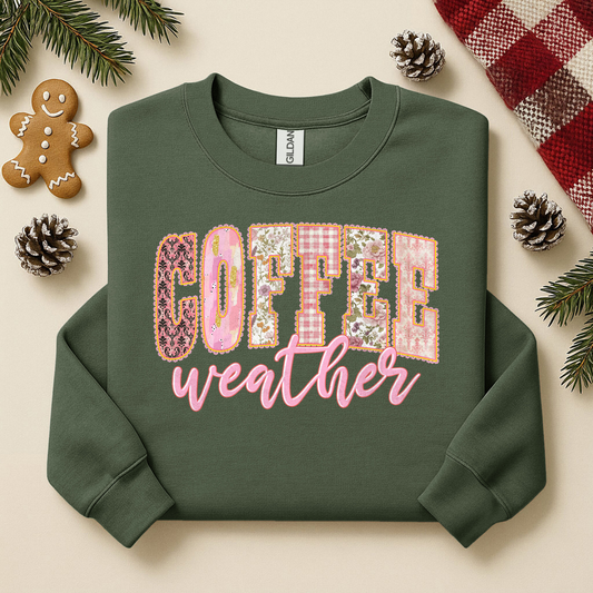 3049 - Coffee Weather - Pink & Brown