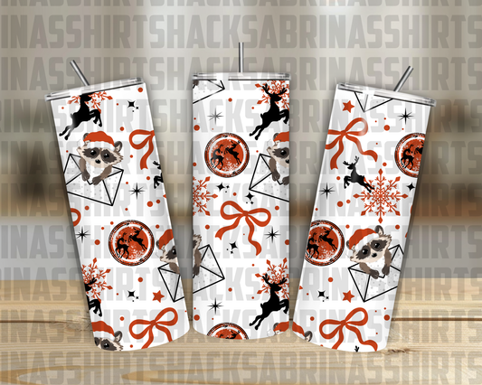 Raccoon Christmas 20oz Tumbler