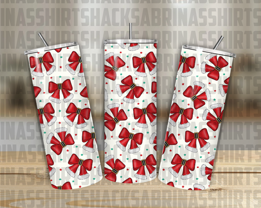 Santa Bows 20oz Tumbler