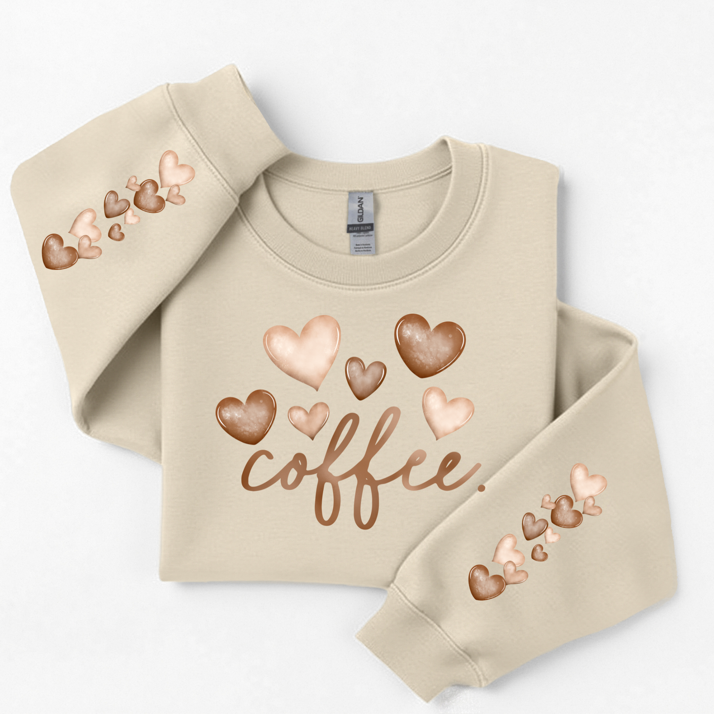 3217 - Coffee Hearts with Sleeves