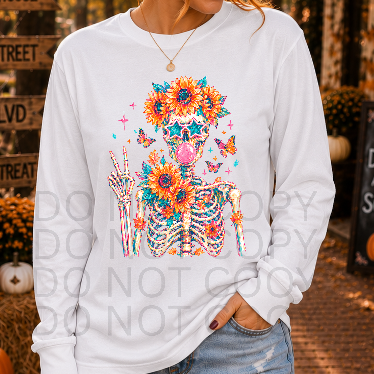 4022 - Floral Skeleton