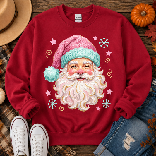 4189 - Mint & Pink Santa