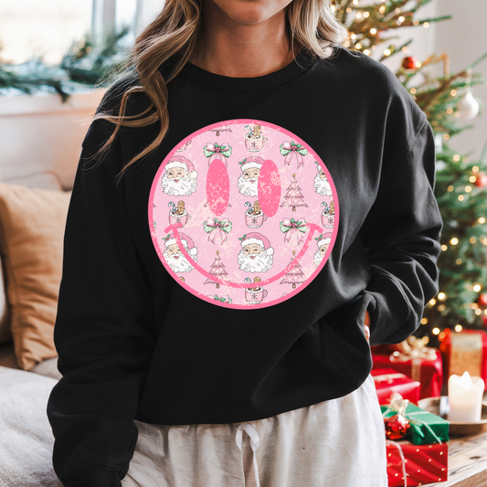 998 - Pink Santa Smiley