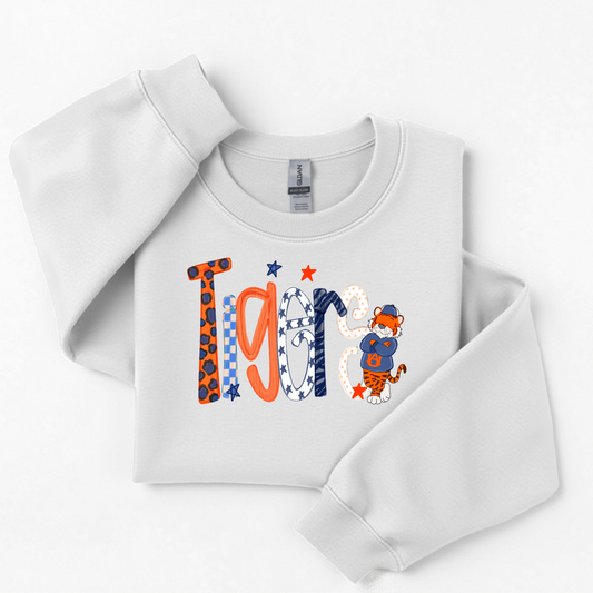 4170 - Auburn Tigers - Doodle Font