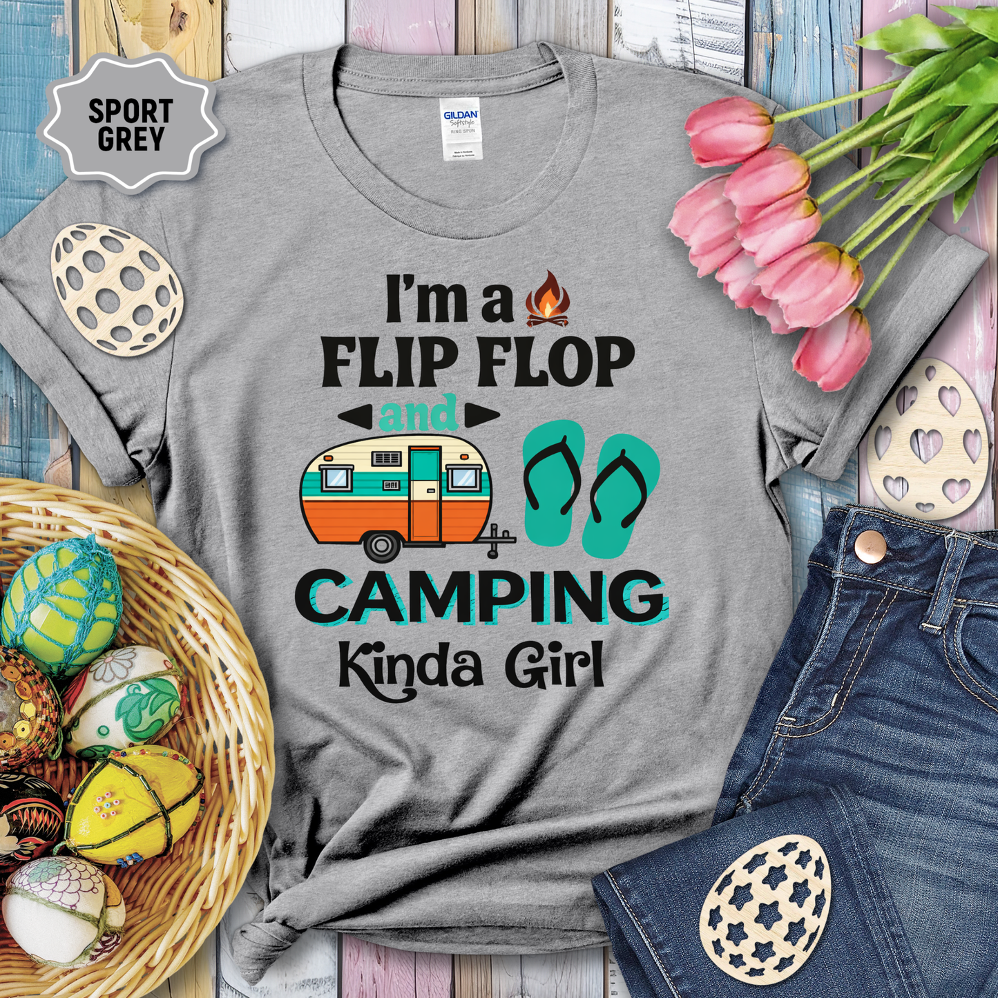 3484 - Flip Flop Camping Kinda Girl