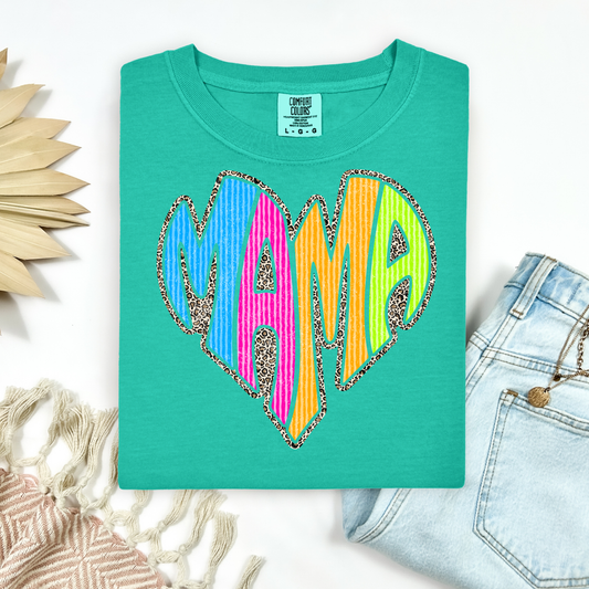 3767 - Striped Mama leopard outline