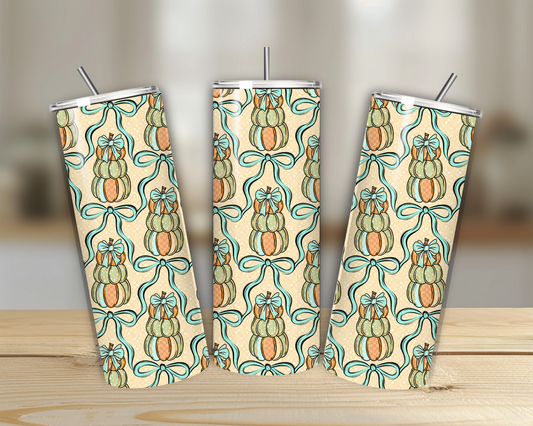 Pumpkin Bow 20oz Tumbler