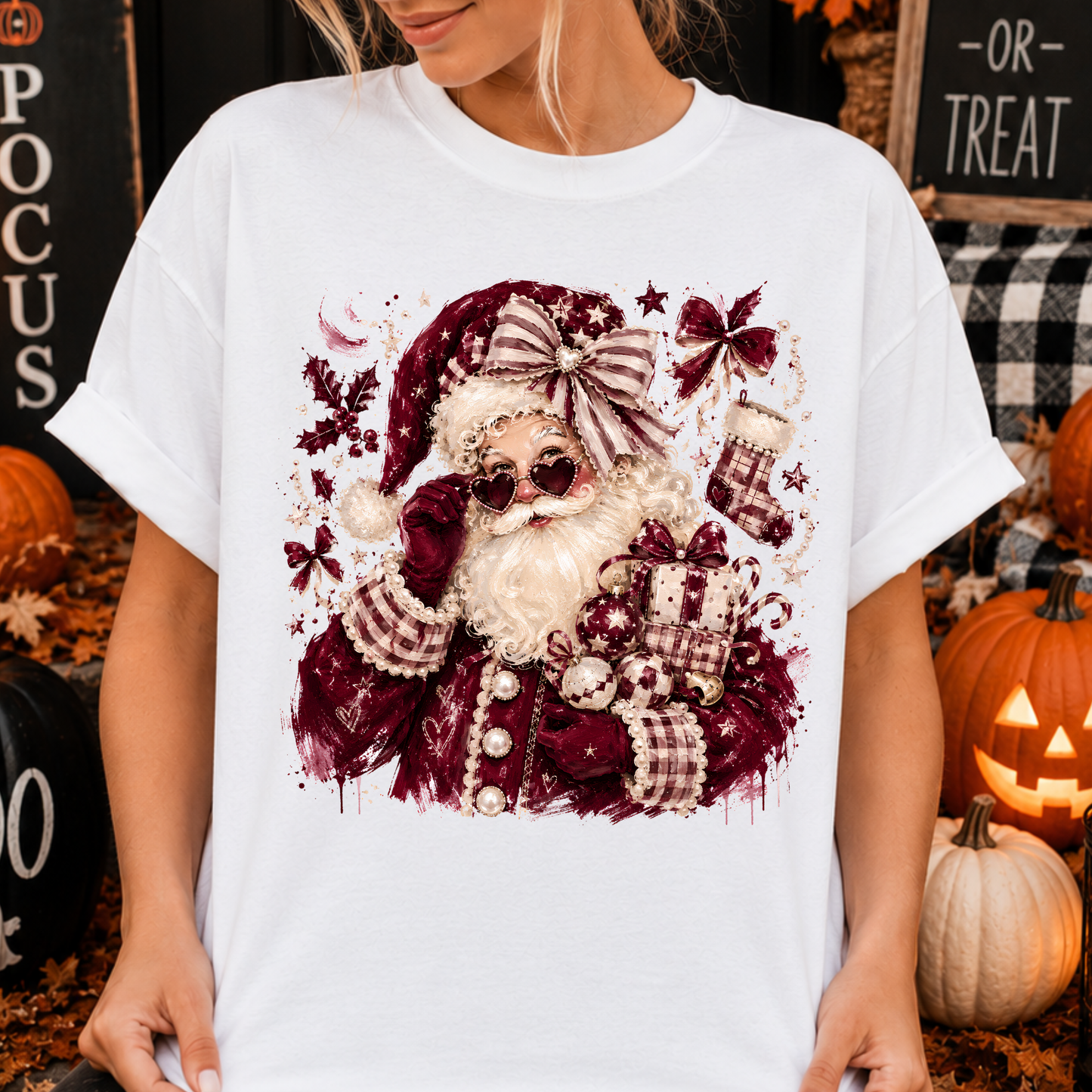 4079 - Santa Claus Burgundy