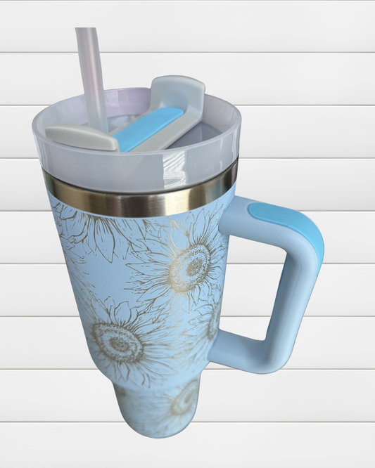 Etched 40oz Tumbler - Color Shown in Image
