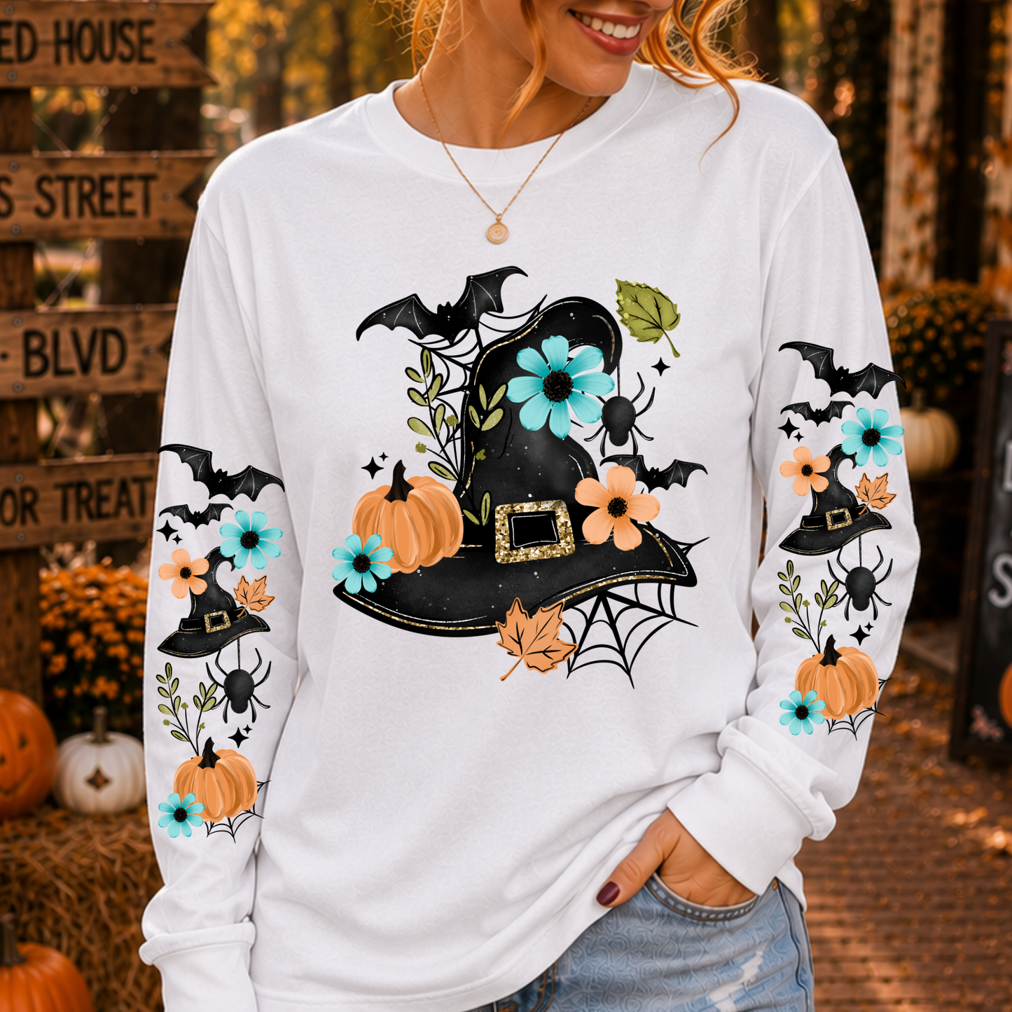 3940 - witch hat with double sleeves