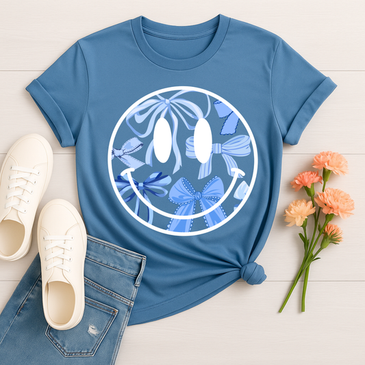 3402 - Blue Bow Smiley