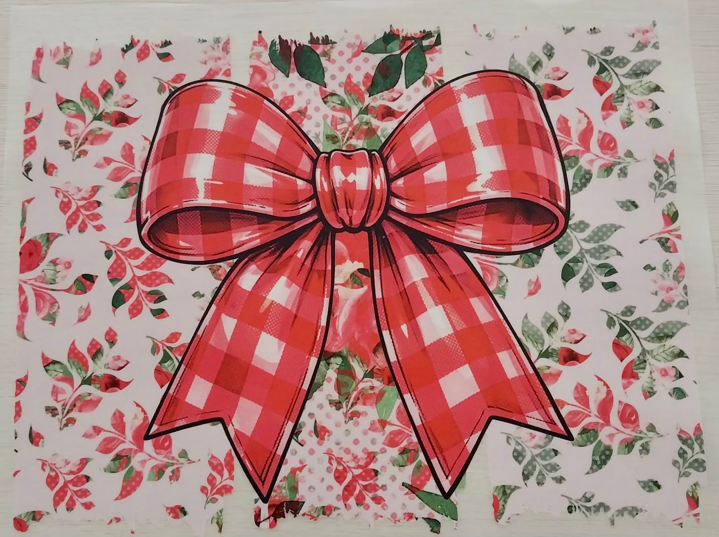 Pink Gingham Bow