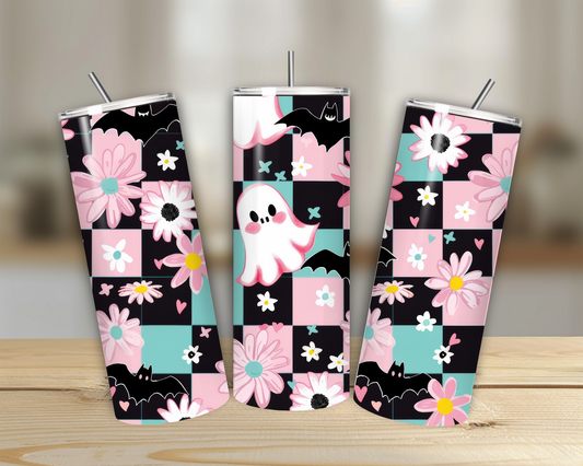 Checkered Ghost 20oz Tumbler