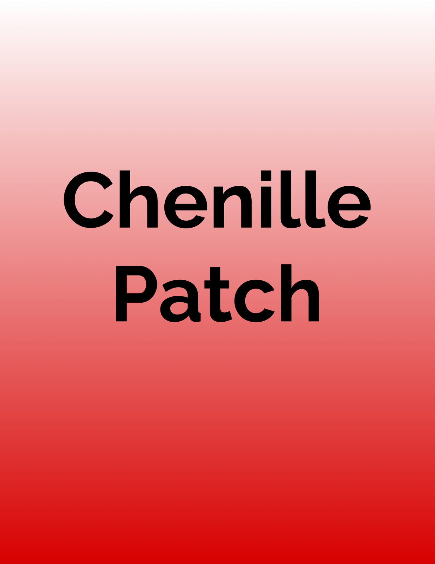 Chenille Patch