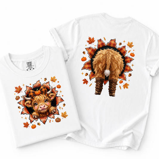3863 - Fall Cow - Front & Back