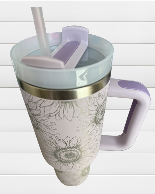 Etched 40oz Tumbler - Color Shown in Image