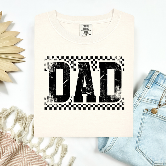 3317 - Dad - checkered distressed