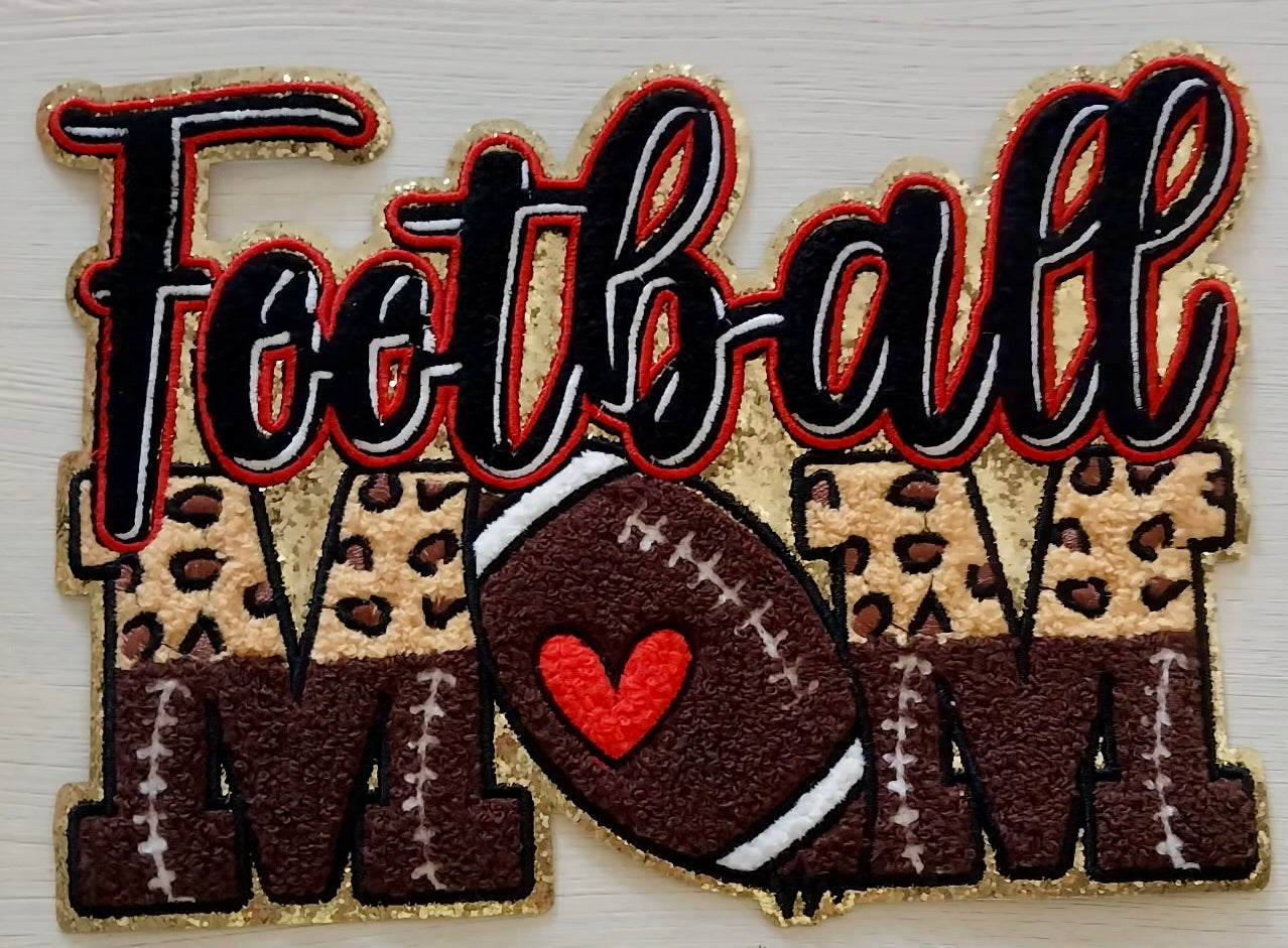 Football Mom Chenille Patch