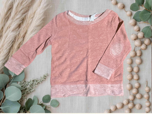 Pink Heathered Sweatshirt