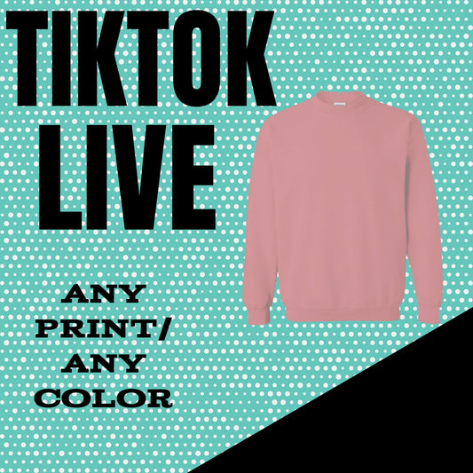 A Sweat Shirt Made on Live