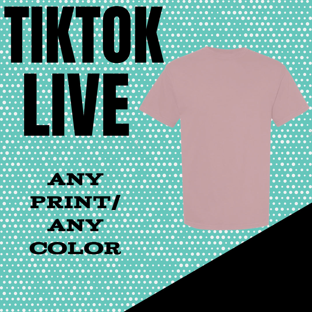 A Comfort Color Shirt Made On Live