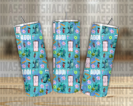 Custom Name Monsters Inc 20oz Tumbler