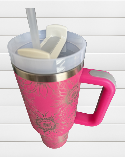 Etched 40oz Tumbler - Color Shown in Image