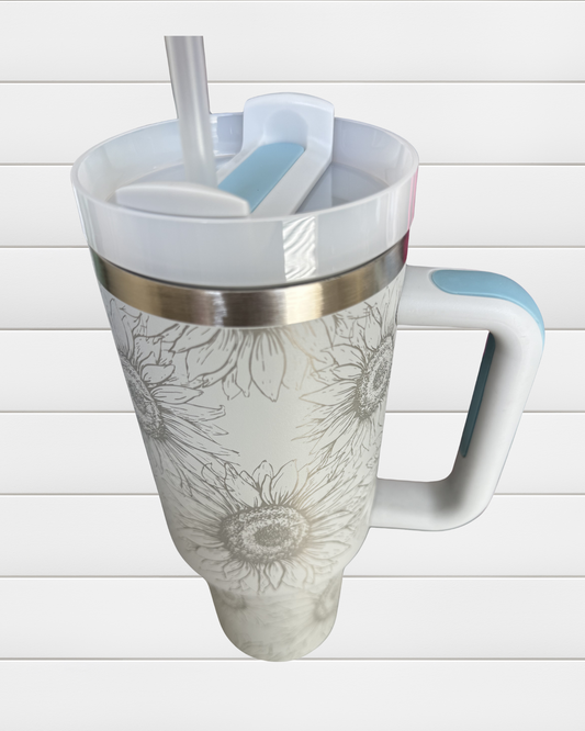 Etched 40oz Tumbler - Color Shown in Image