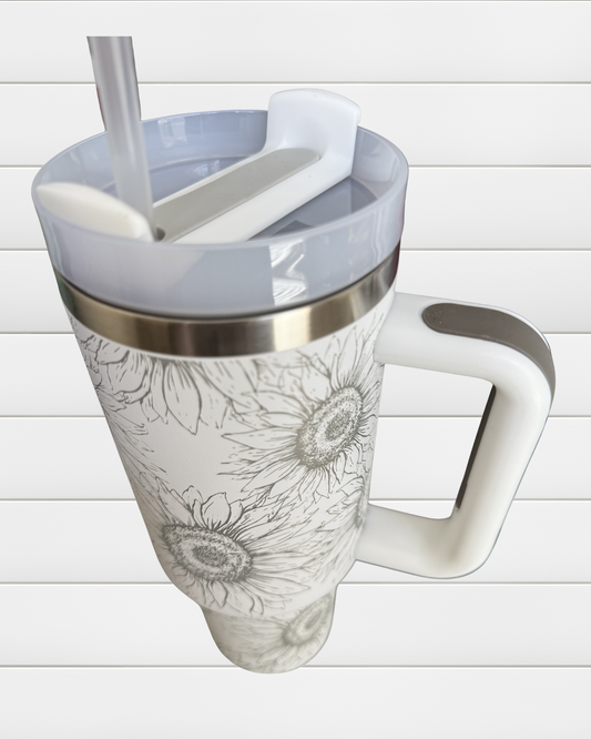 Etched 40oz Tumbler - Color Shown in Image