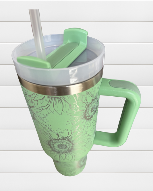 Etched 40oz Tumbler - Color Shown in Image